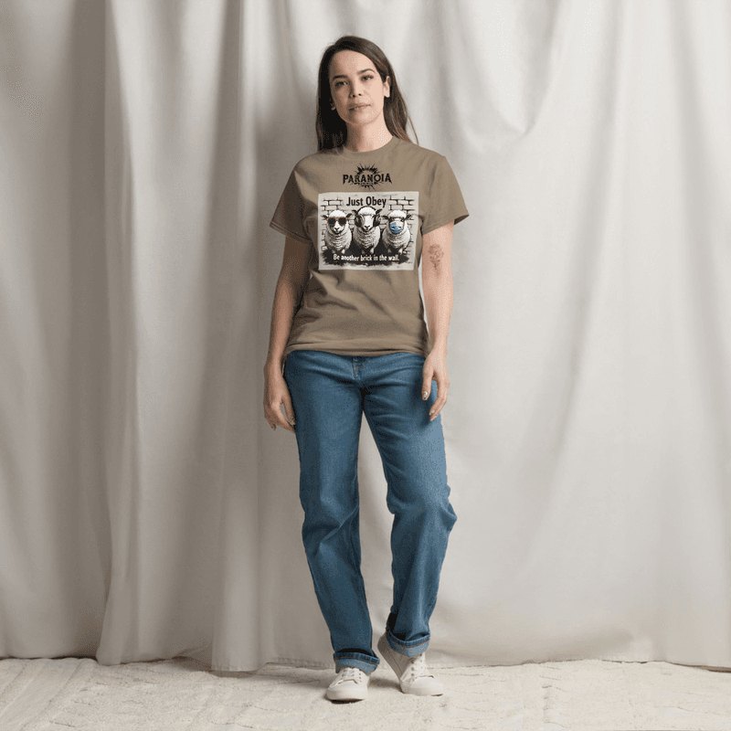 Follow the Flock - conspiracy t-shirt design by ParanoiaPrints
