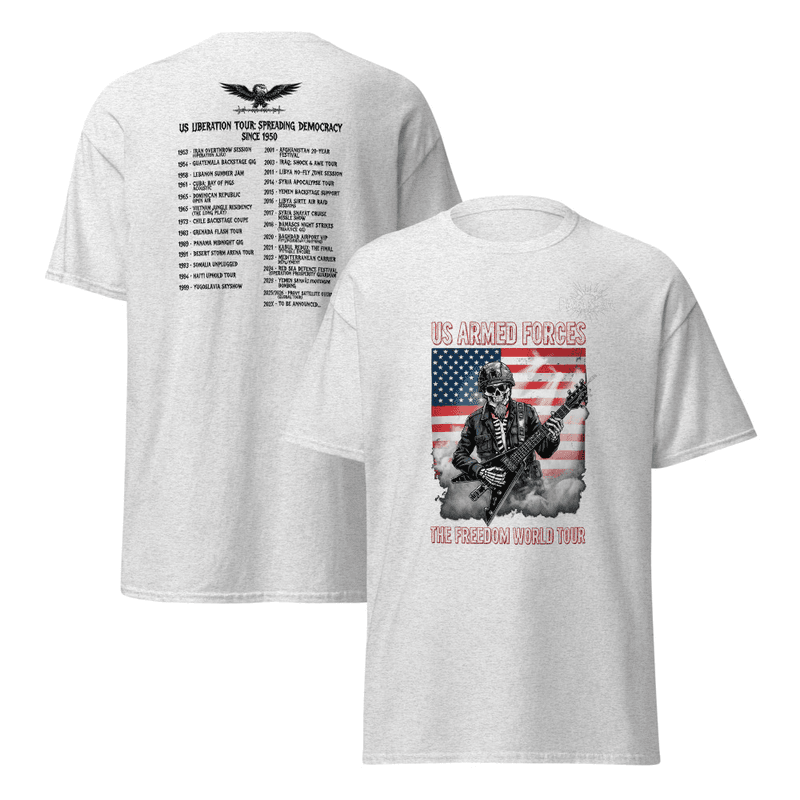 US liberation Tour - conspiracy t-shirt design by ParanoiaPrints